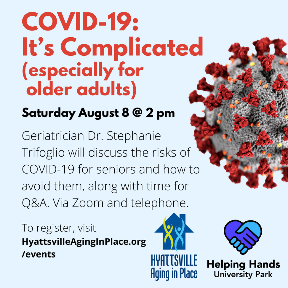 Virtual Event: Covid 19 -- It's Complicated (August 8, 2020 @ 2 pm)