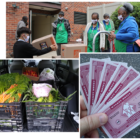 Images from HAP's 2021 food insecurity program efforts