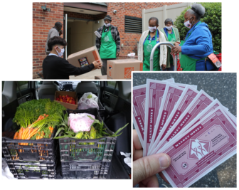 Images from HAP's 2021 food insecurity program efforts